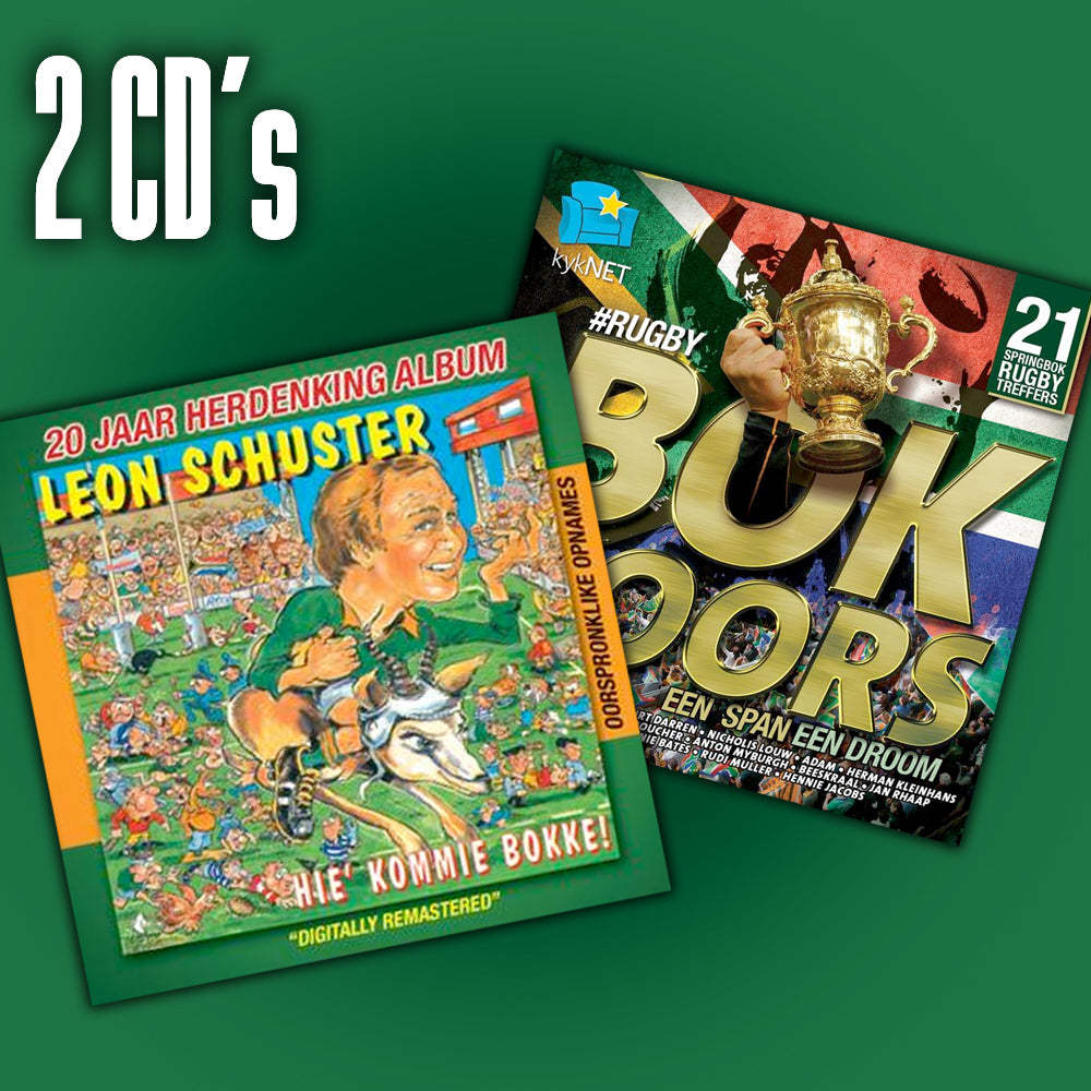 Rugbykombinasie - Leon Schuster - Hie Kommie Bokke! & Bokkoors - Verskeie Kunstenaars_ Gaan Groot